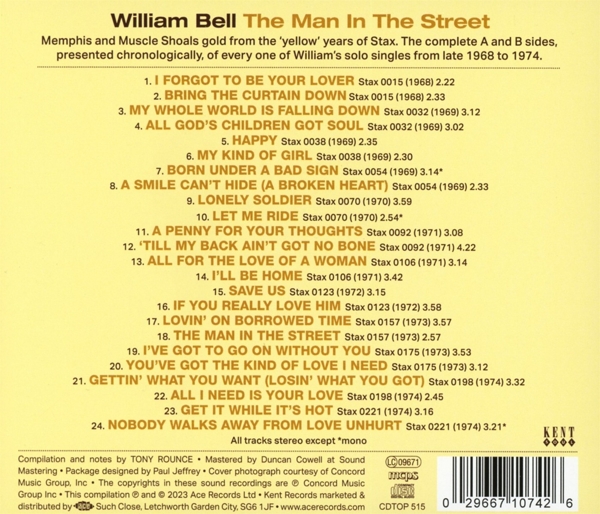 The Man In The Street-Complete Yellow Stax Singles 1