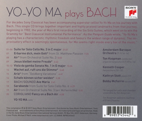 Yo-Yo Ma Plays Bach 1