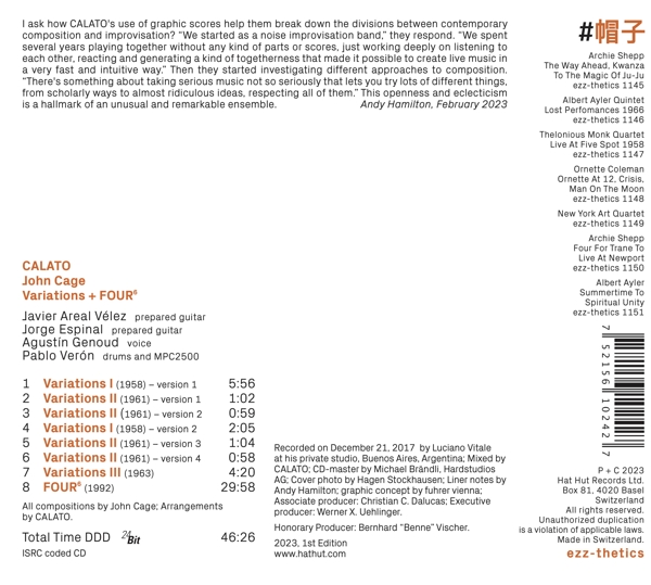 John Cage: Variations + Four6 1