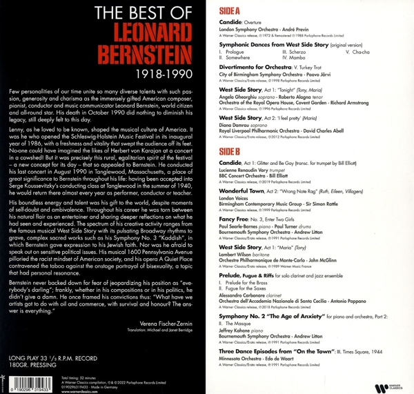 Lenny:The Best Of Bernstein 1
