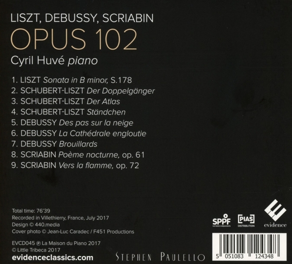 Opus 102-Klavierwerke 1