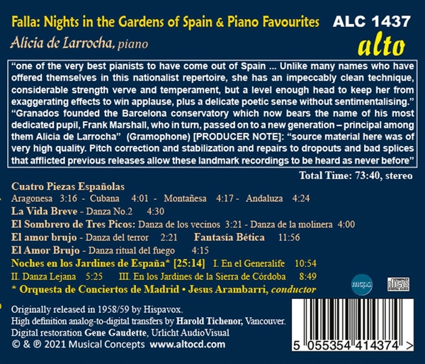 Nights in the Gardens of Spain/ Cuatro Piezas Espag 1