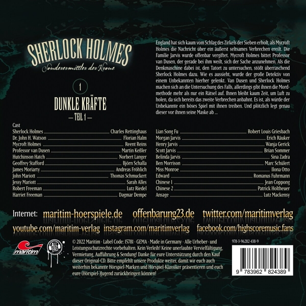 Sherlock Holmes 01-Dunkle Kräfte Teil 1 1