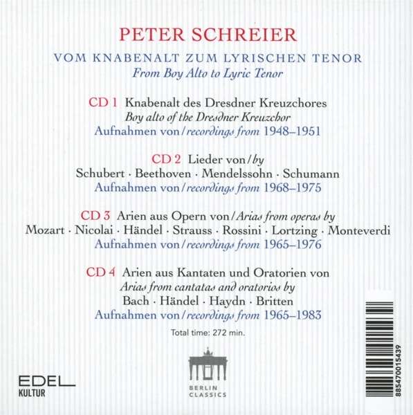 Peter Schreier-Vom Knabenalt zum lyrischen Tenor 1