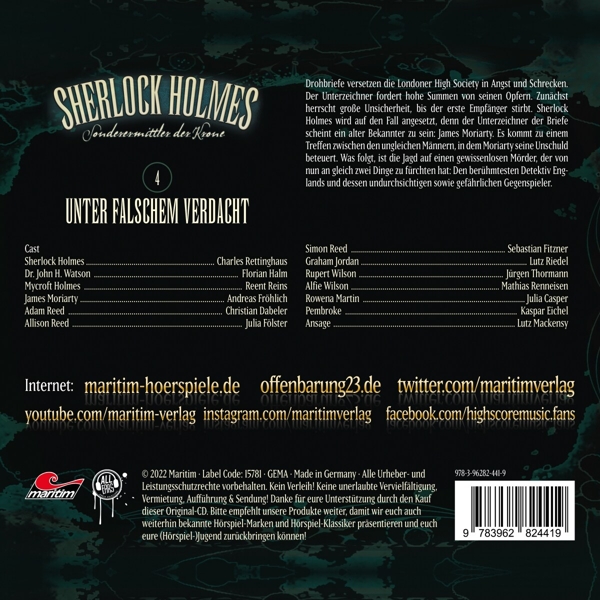 Sherlock Holmes 04-Unter Falschem Verdacht 1