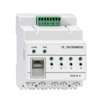 Rutenbeck - Fernschaltgert TCR IP 4, lichtgrau RAL 7035 Zum Schalten von 4 elektrischen Gerten ber ein TCP/IP-Netzwerk (70
