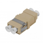 Synergy 21 Kabel, Dosen, Etc. - LWL-Kupplung, LC-Buchse/LC-Buchse, 50/125u Multimode OM2, beige, duplex, PC, ohne Flansch, Synergy 21,