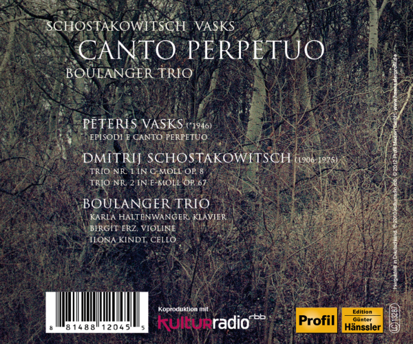 Canto Perpetuo/ Klaviertrios 1+ 2 1