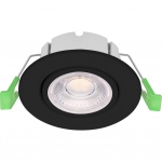 Synergy 21 Led - Deckeneinbauspot Phos schwenkbar rund schwarz CCT switchable