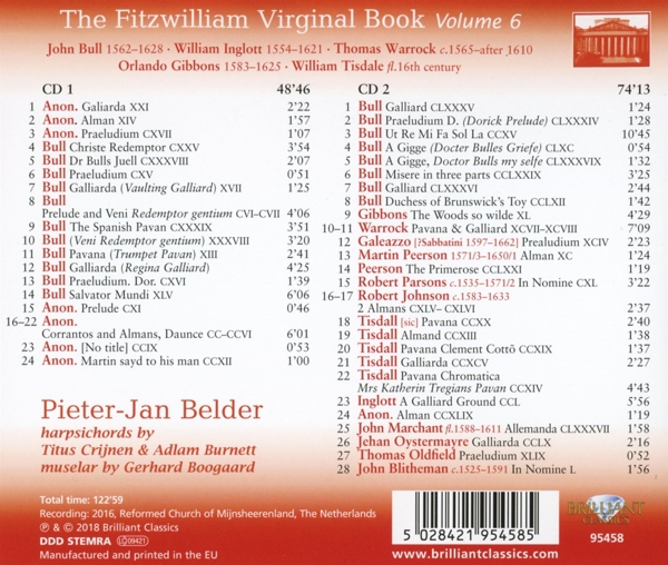 The Fitzwilliam Virginal Book Vol.6 1