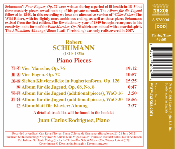 Vier Märsche/ Vier Fugen/ Sieben Klavierstücke 1