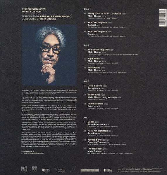 Ryuichi Sakamoto-Music For Film (Gtf Black 2LP) 1