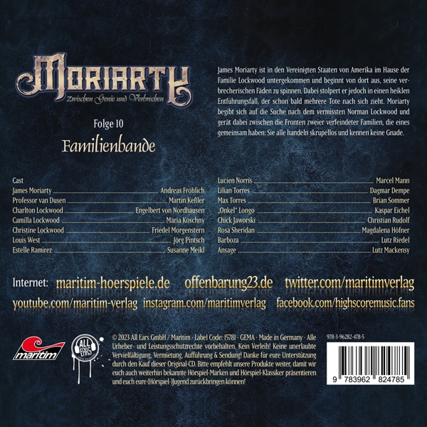 Moriarty 10 - Familienbande 1