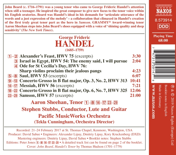 Total Eclipse: Music for Handels Tenor 1