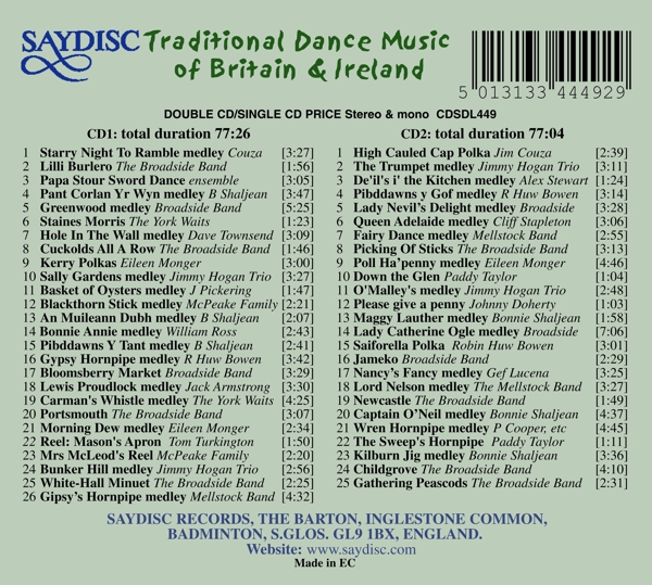Traditional Dance Music of Britain & Ireland 1
