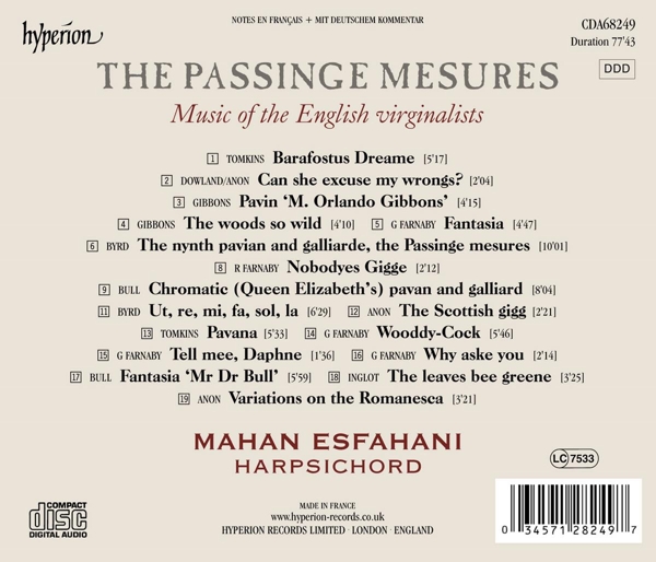 The Passinge Mesures-Music of the Engl.virginal 1