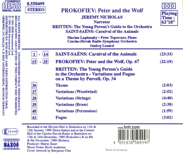 Peter Und Der Wolf/ + 1