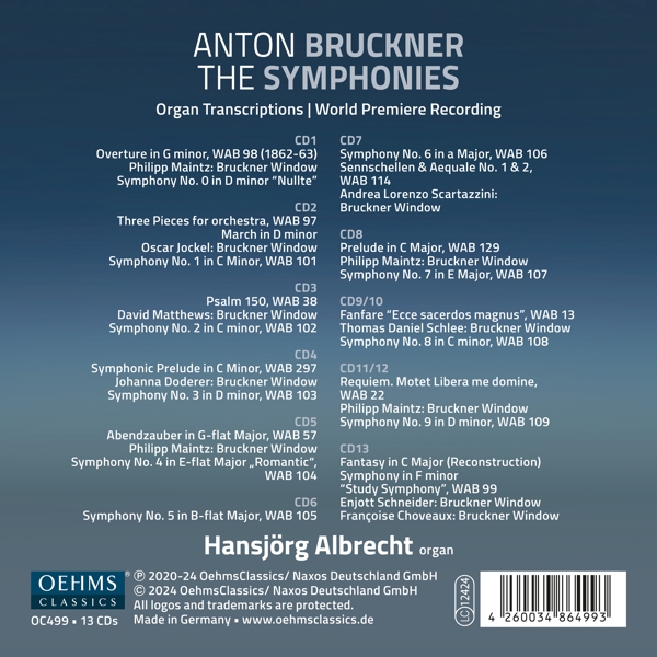 The Symphonies - Orgeltranskriptionen 1