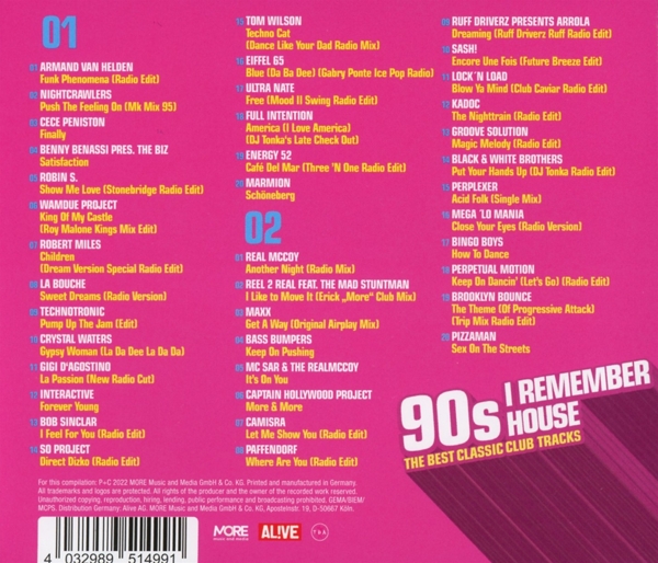 90s-I Remember House-The Best Classic Club Tra 1