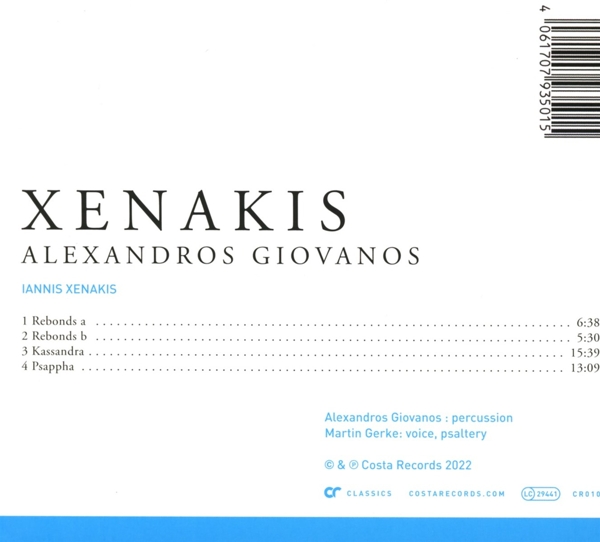 Xenakis-Works for Percussion 1
