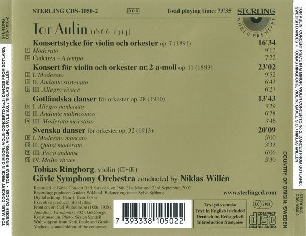 Aulin: Violinkonzert 2 1
