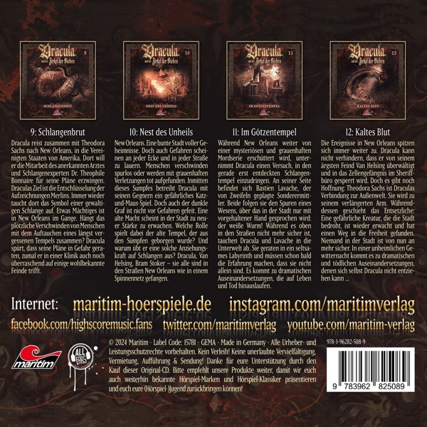 Dracula Und Der Zirkel Der Sieben: 9-12 (4CD Box) 1