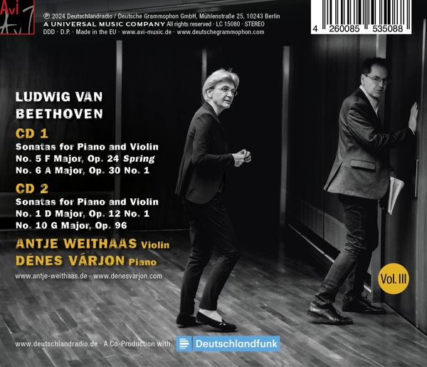 Beethoven, Violin Sonatas Nos 1, 5, 6 & 10 1