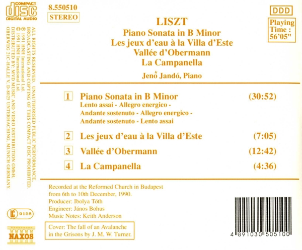 Klaviersonate h-moll/ La Campanella/ + 1