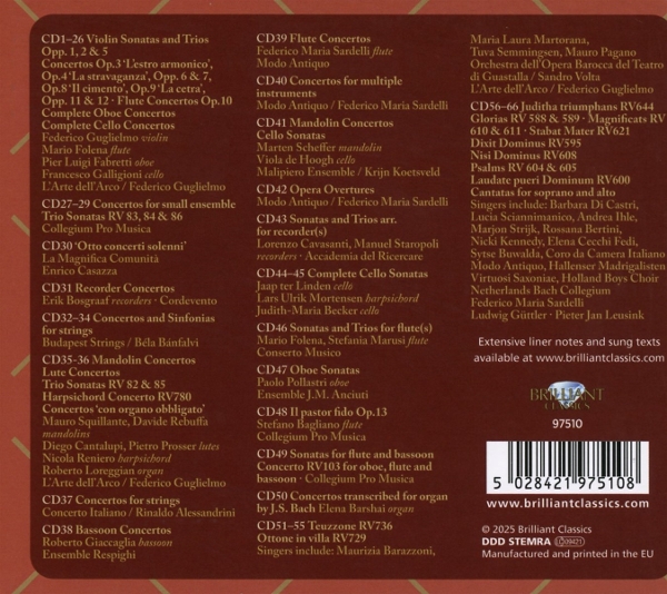 Vivaldi -Vivaldi Edition -Brilliant Classics CD Grooves.land/Playthek
