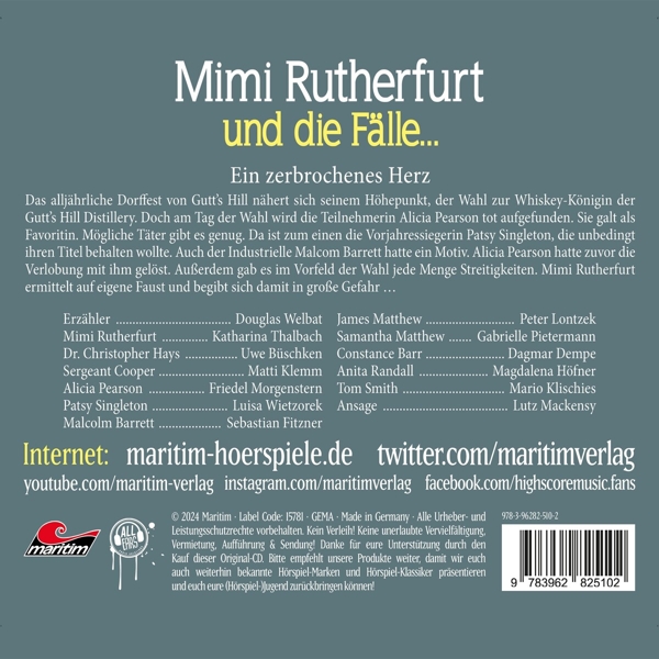 Mimi Rutherfurt 62: Ein Zerbrochenes Herz 1