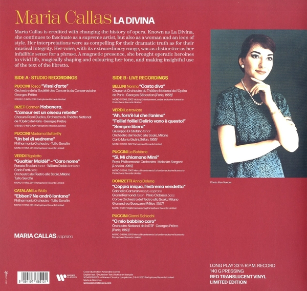 La Divina-maria Callas(red Colour Vinyl) 1