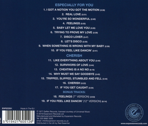 Especially For You/ Cherish (Remastered) 1