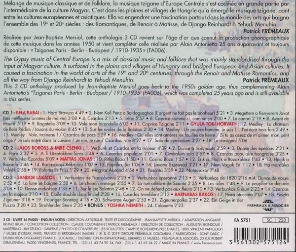 Tziganes-Souvenirs De Hongrie 1954-1959 1