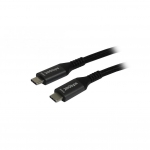 Synergy 21 Kabel, Dosen, Etc. - Kabel USB, C(St) => C(St), 3.0m, USB3.2, schwarz(Textil), 20G/5A, 240W, Gen 2x2, E-Marker Chip, Synergy 21