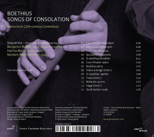 Songs of Consolation-Metra aus dem 11.Jh. 1