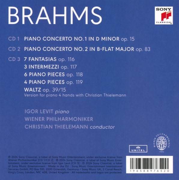 Piano Concertos & Solo Piano Opp. 116 - 119 1