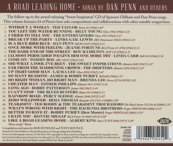 A Road Leading Home-Songs By Dan Penn 1