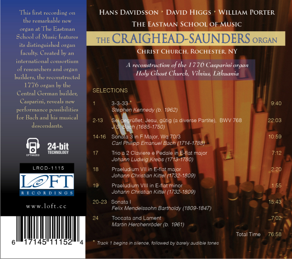 The Craighead-Saunders Organ 1