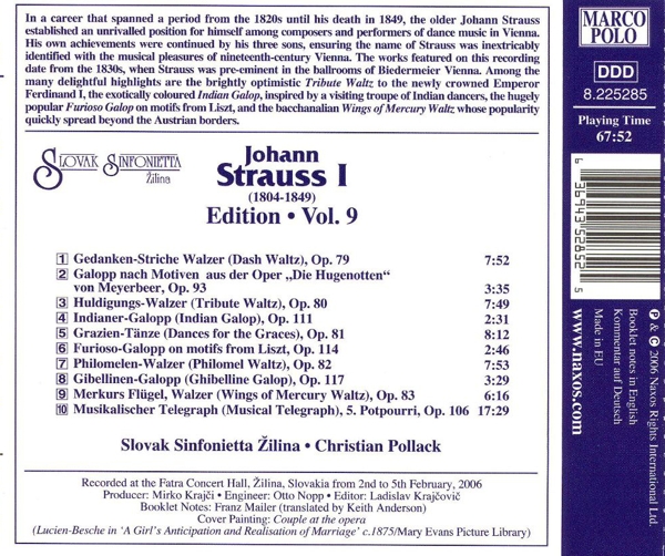 Johann Strauss I Edition Vol.9 1