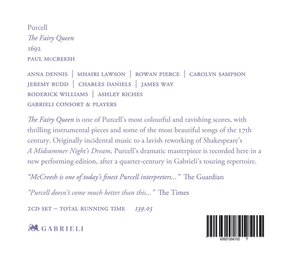The Fairy Queen 1692 1