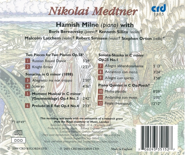 Medtner Chamber Music 1