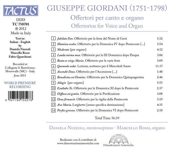 Offertorien für Stimme und Orgel 1