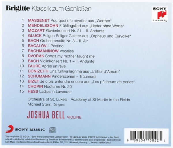 Brigitte Klassik zum Genießen: Joshua Bell 1