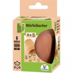 Vedes Grohandel Gmbh -Ware - NG Lederwrfelbecher mit 6 Wrfeln