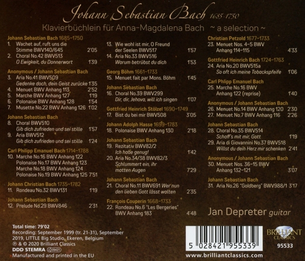 Bach, J.S.:Klavierbüchlein Für Anna-Magdalena 1