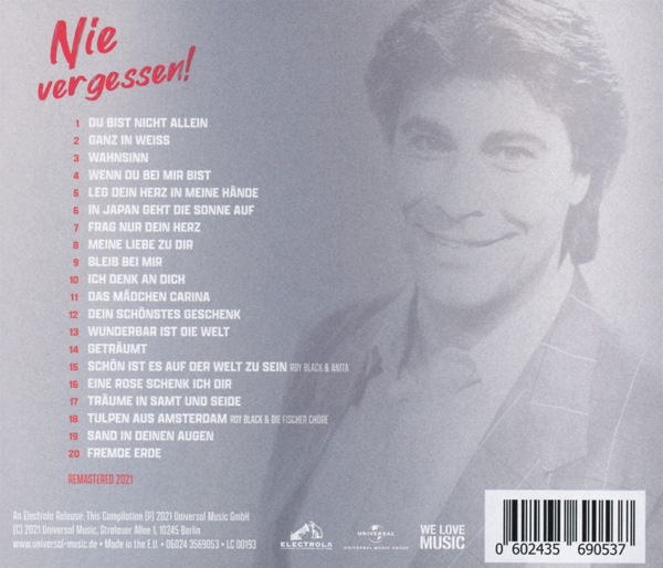 Nie vergessen! Die größten Hits einer Legende 1