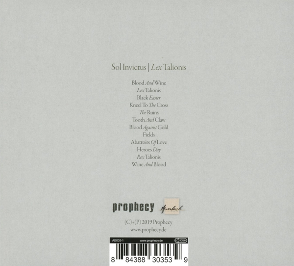 Lex Talionis (Digipack) 1