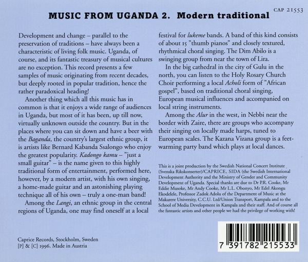 Music From Uganda 2/ Modern Traditional 1