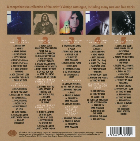 Thro My Eyes-The Vertigo Years 1970-1974 (5CD Box) 1