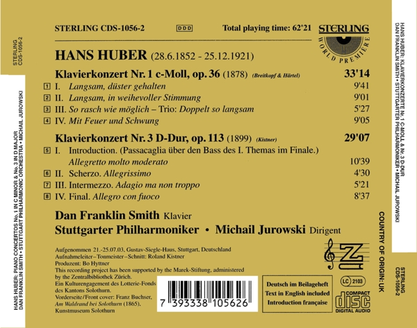 Huber:Klavierkonzerte 1+ 3 1